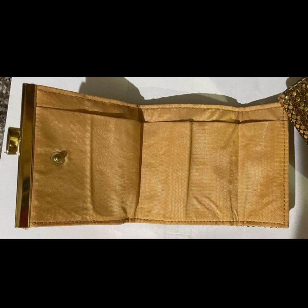 3 Vintage Whiting & Davis Gold Mesh Bifold Wallet Trifold Coin Evening Purse Bag - Picture 3 of 7